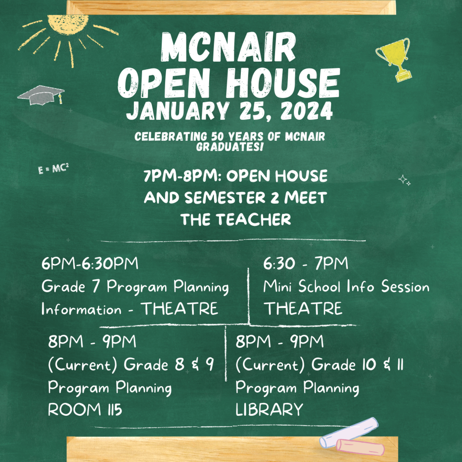 McNair Open House 2024 McNair Secondary School